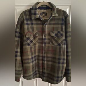 Green Fleece-Lined Flannel